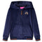 Kinderjas met capuchon regenboogontwerp 92 marineblauw