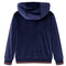 Kinderjas met capuchon regenboogontwerp 92 marineblauw