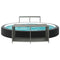 Opbergschappen 2 st poly rattan grijs
