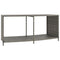 Opbergschappen 2 st poly rattan grijs