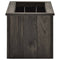 Plantenbak verhoogd 74x32x30 cm massief grenenhout grijs