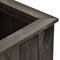 Plantenbak verhoogd 74x32x30 cm massief grenenhout grijs