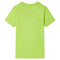 Kindershirt met korte mouwen 128 limoengroen