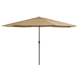 Parasol met metalen paal 400 cm taupe