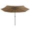 Parasol met metalen paal 400 cm taupe