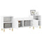 Tv-meubel 160x35x55 cm bewerkt hout wit