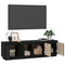 Tv-meubel 156x37x45 cm massief grenenhout zwart
