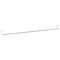 Gordijnrails 2 st 90-135 cm aluminium wit en zilverkleurig