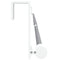 Gordijnrails 2 st 90-135 cm aluminium wit en zilverkleurig