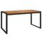 Tuintafel met U-vormige poten 160x80x75 cm massief acaciahout
