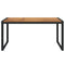Tuintafel met U-vormige poten 160x80x75 cm massief acaciahout