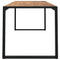 Tuintafel met U-vormige poten 160x80x75 cm massief acaciahout