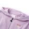 Kindervest met capuchon en rits 104 gemengd lila