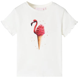 Kindershirt 128 ecru