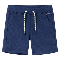 Kindershorts met trekkoord 104 donkerblauw