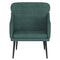 Fauteuil 63x76x80 cm fluweel donkergroen