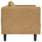 Fauteuil met kussen fluweel bruin