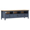 Tv-meubel Hill Range 158x40x47 cm massief grenenhout grijs