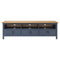 Tv-meubel Hill Range 158x40x47 cm massief grenenhout grijs