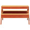 Picknicktafel voor kinderen 88x97x52 cm grenenhout wasbruin