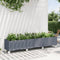Plantenbak met wielen 240x50x54 cm polypropeen grijs