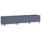 Plantenbak met wielen 240x50x54 cm polypropeen grijs