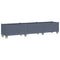 Plantenbak met wielen 240x50x54 cm polypropeen grijs