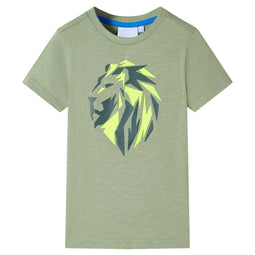Kindershirt 104 lichtkakikleurig