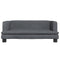 Kinderbank 80x45x30 cm fluweel donkergrijs
