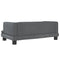 Kinderbank 80x45x30 cm fluweel donkergrijs