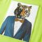 Kindershirt met korte mouwen 140 limoengroen