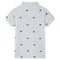 Kinderpoloshirt 140 gemleerd grijs