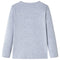 Kindershirt met lange mouwen dinosaurusontwerp 116 gemleerd grijs