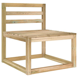 Tuinmiddenbank pallet groen gempregneerd grenenhout