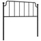 Hoofdbord 107 cm metaal zwart