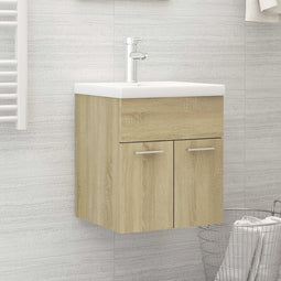 Wastafelkast 41x38,5x46 cm spaanplaat sonoma eikenkleurig
