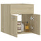 Wastafelkast 41x38,5x46 cm spaanplaat sonoma eikenkleurig