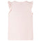 Kindershirt met ruches aan de mouwen glitterprint 92 zachtroze