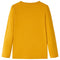 Kindershirt met lange mouwen 140 okerkleurig