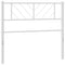 Hoofdbord 90 cm metaal wit