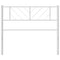 Hoofdbord 90 cm metaal wit