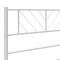 Hoofdbord 90 cm metaal wit