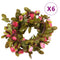 Kunstbloemslingers 6 st 215 cm roze