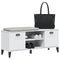 Schoenenbank VIKEN 106x35x45 cm massief grenenhout wit