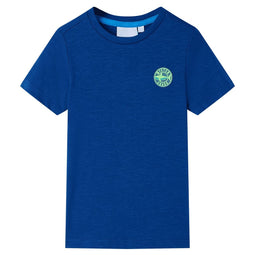 Kindershirt 140 donkerblauw