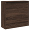 Schoenenkast 60x21x57 cm bewerkt hout bruineikenkleurig