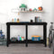 werkbank 140x50x80 cm massief grenenhout zwart