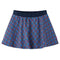 Kinderrok pauwenprint 140 marineblauw