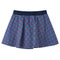 Kinderrok pauwenprint 140 marineblauw