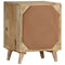 Nachtkastje 40x30x50 cm massief mangohout